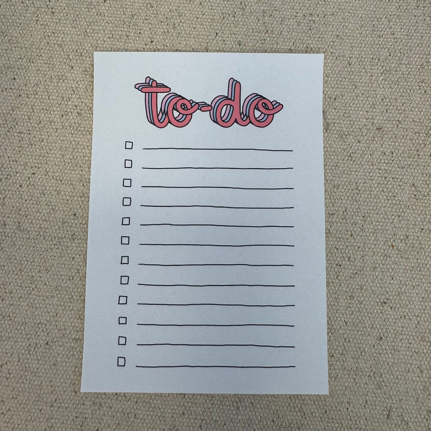 A6 To-Do Notepad